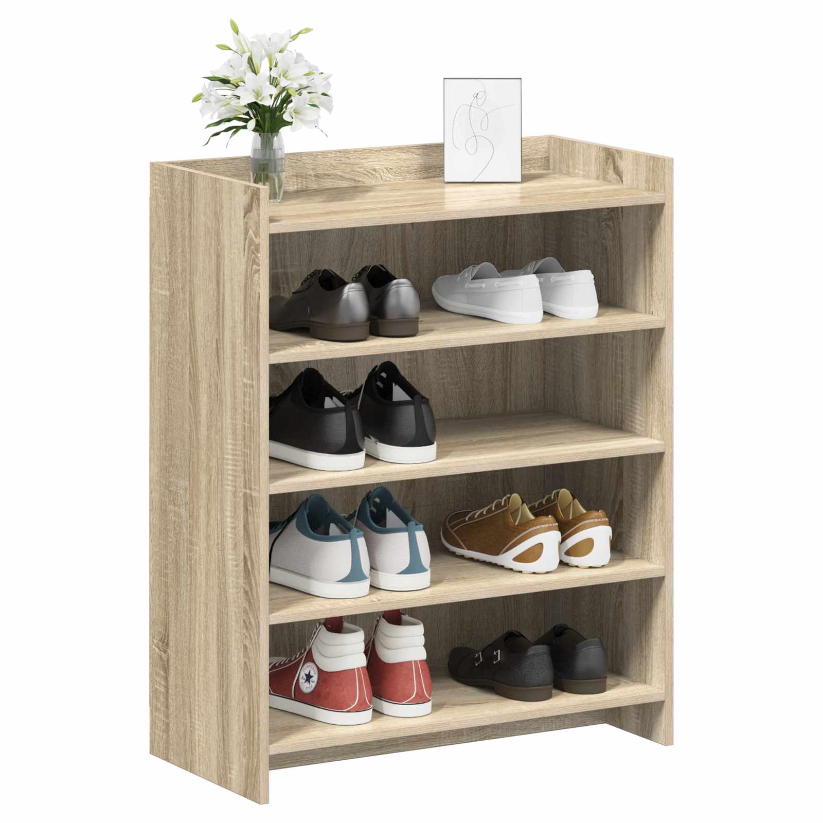 Mobile per scarpe Rovere Sonoma 73,5 x 36 x 92 cm