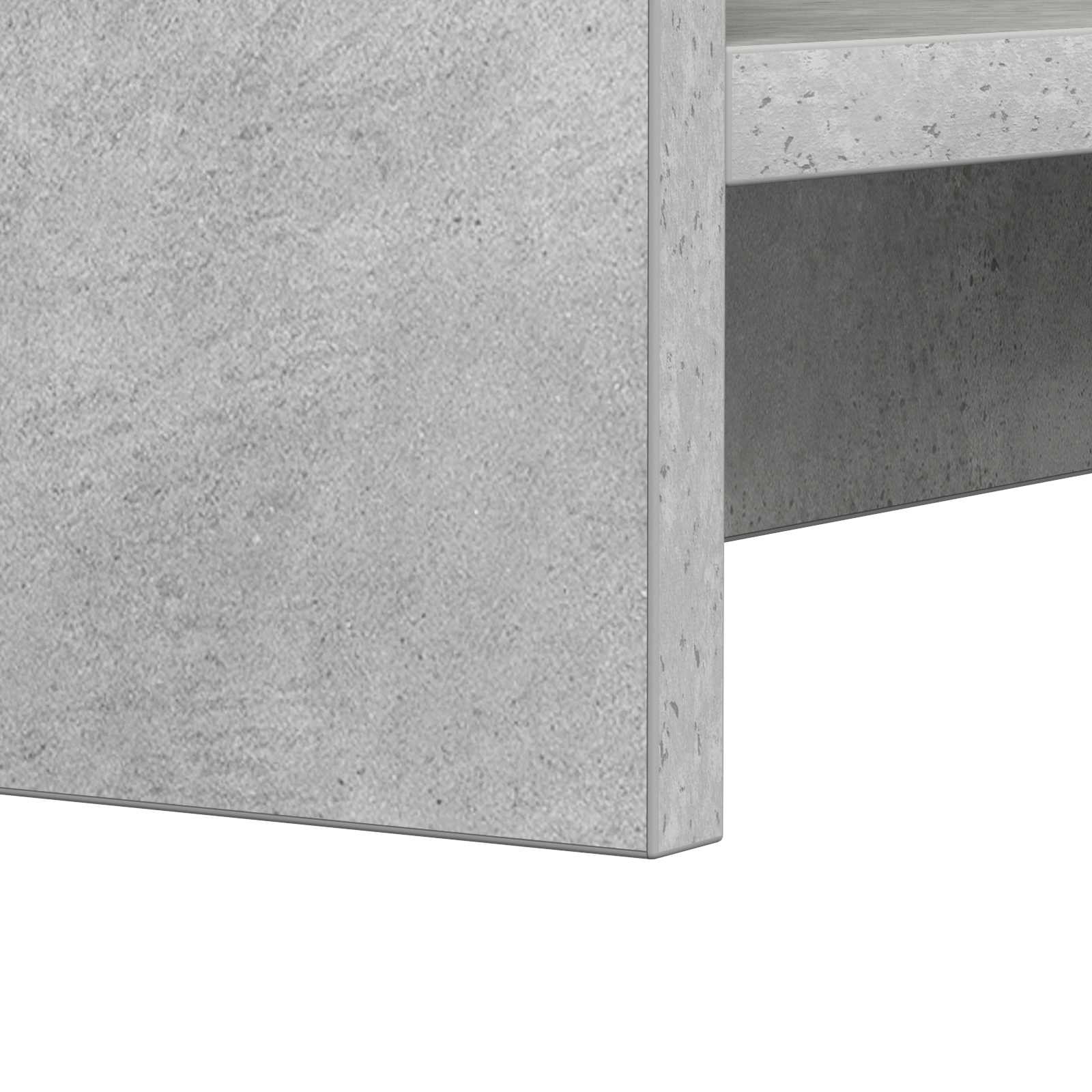 Mobile per scarpe Grigio Cemento 73,5 x 36 x 92 cm