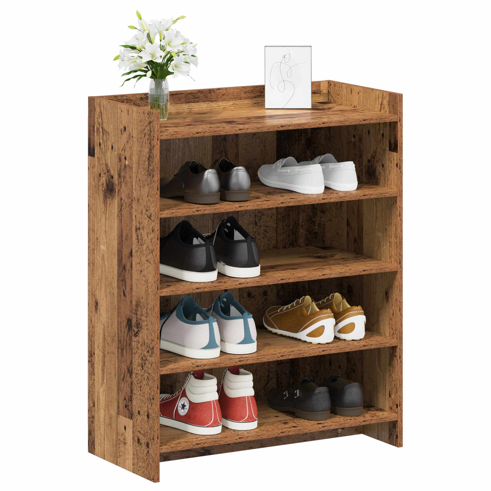 Mobile per scarpe Legno antico 73,5 x 36 x 92 cm