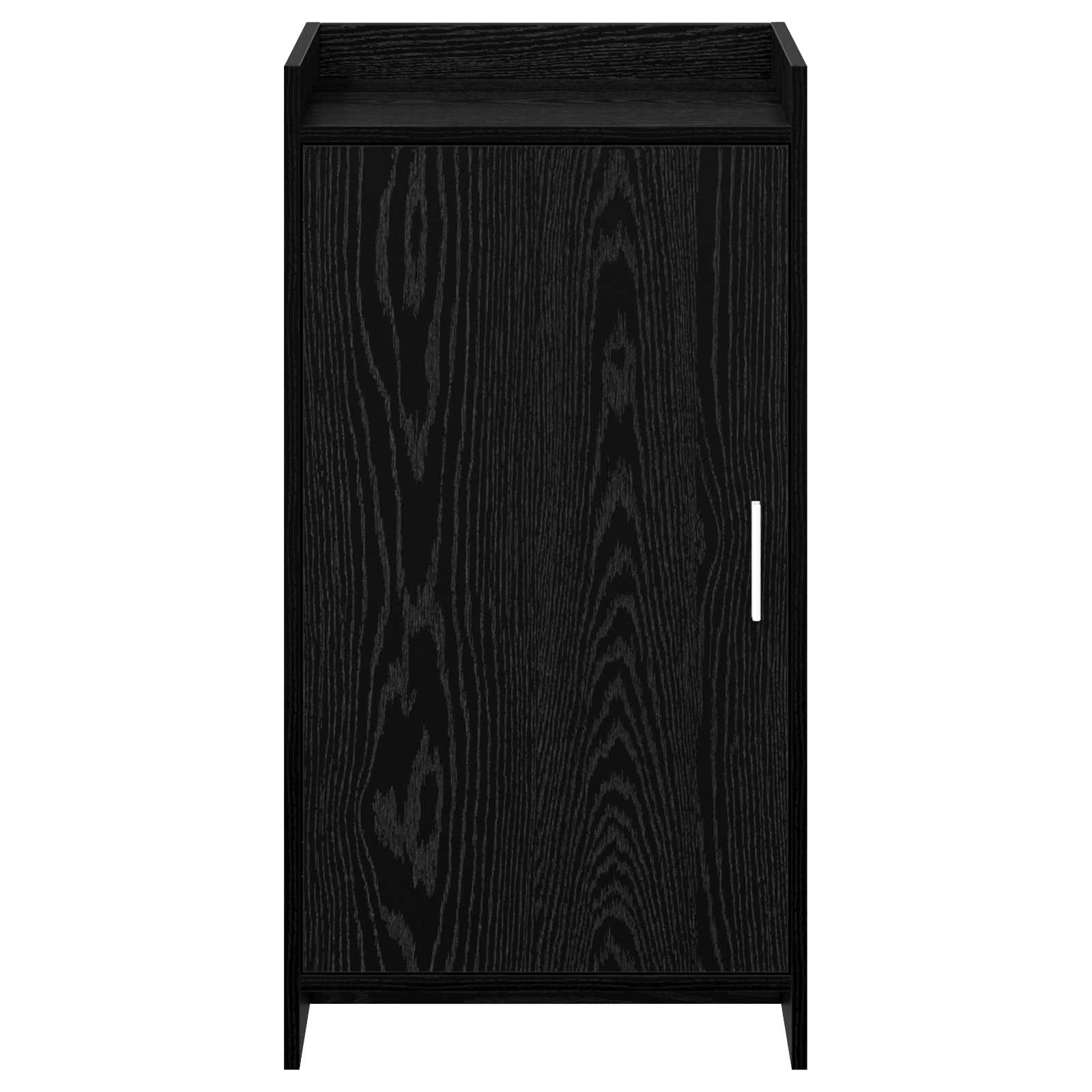 Mobile per scarpe con archiviazione Rovere Nero 48 x 36 x 92 cm