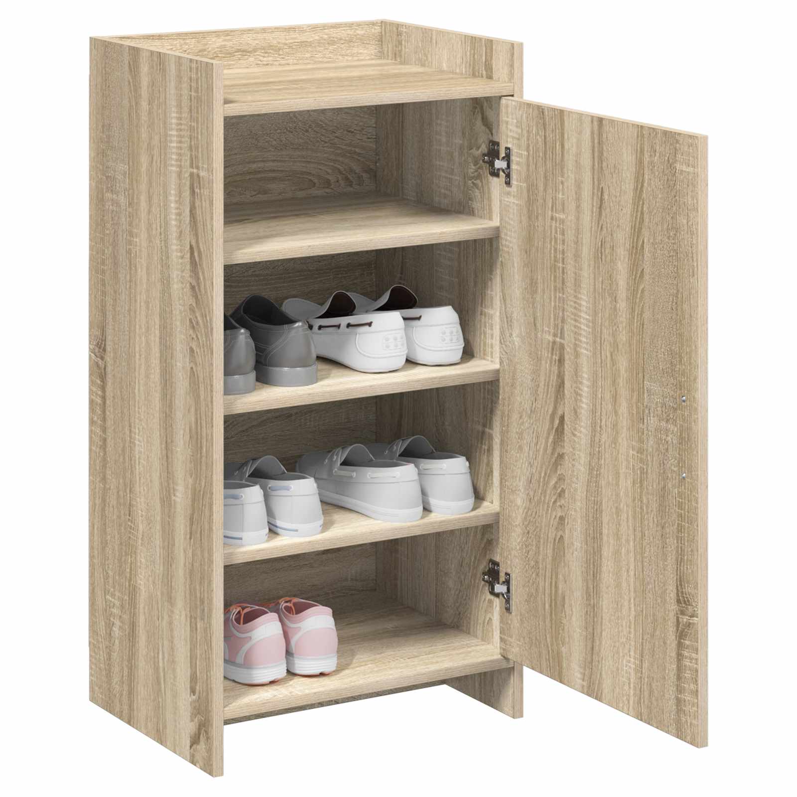 Mobile per scarpe con porta Rovere Sonoma 48 x 36 x 92 cm