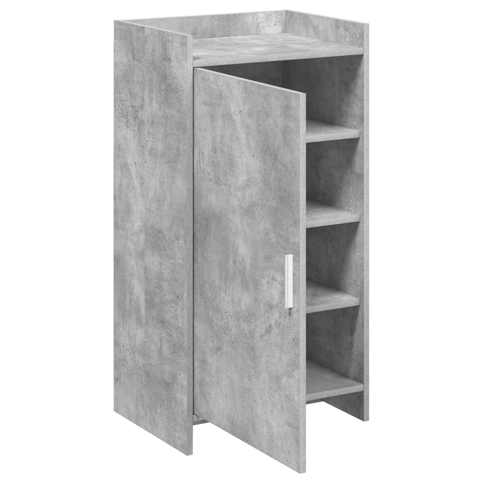 Mobile per scarpe con porta Grigio Cemento 48 x 36 x 92 cm