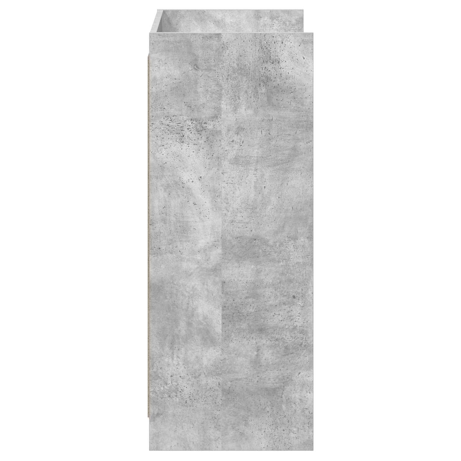 Mobile per scarpe con porta Grigio Cemento 48 x 36 x 92 cm