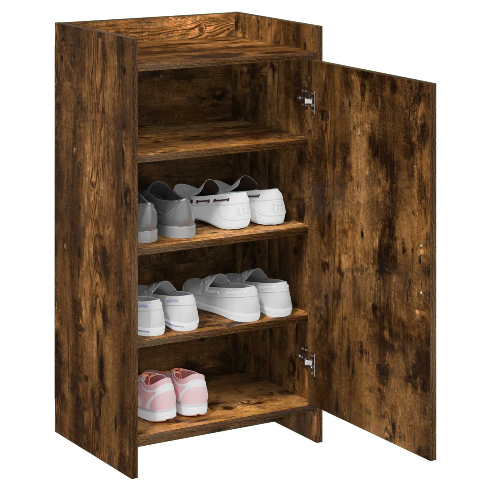 Mobile per scarpe con archiviazione Rovere Fumo 48 x 36 x 92 cm