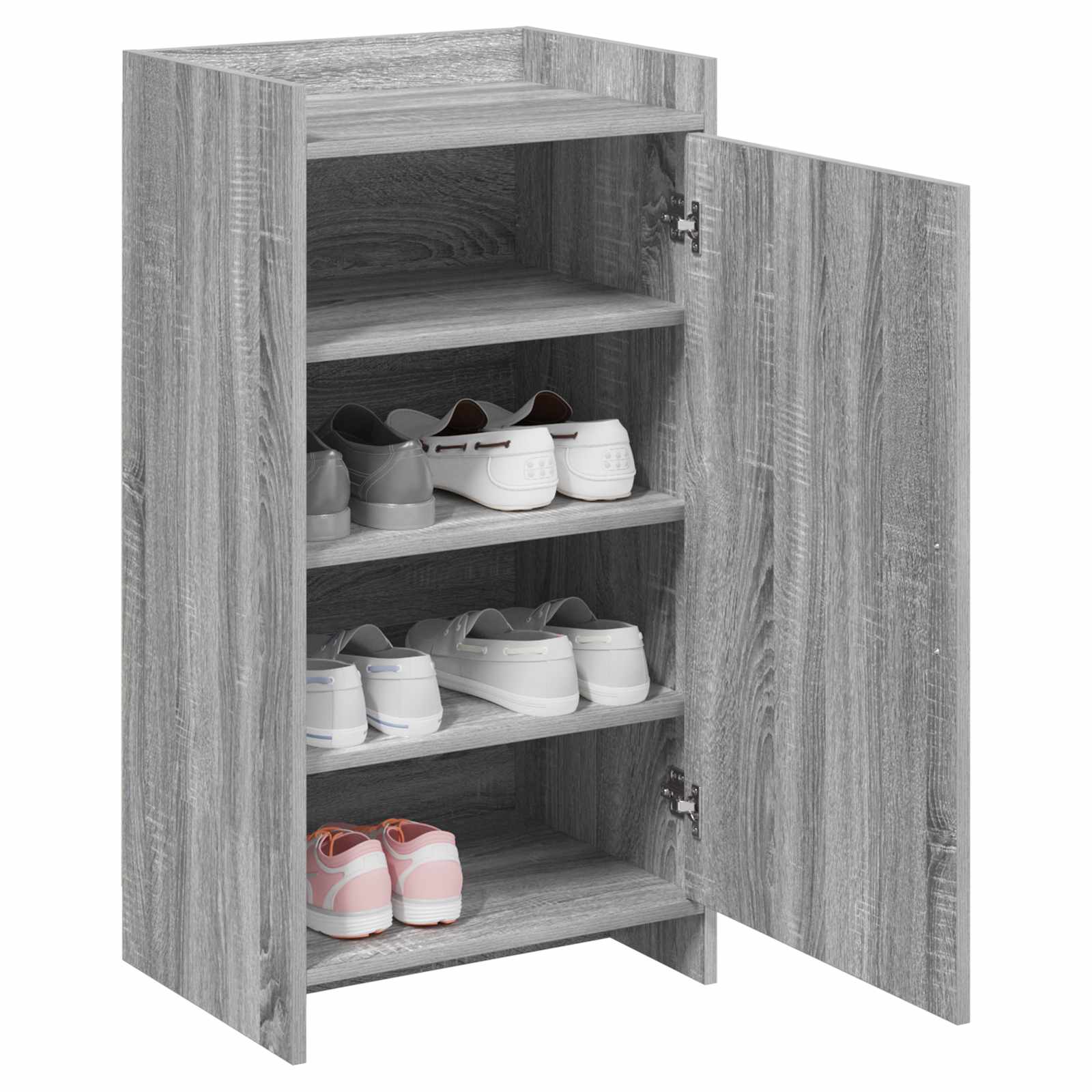 Mobile per scarpe con porta Sonoma grigio 48 x 36 x 92 cm