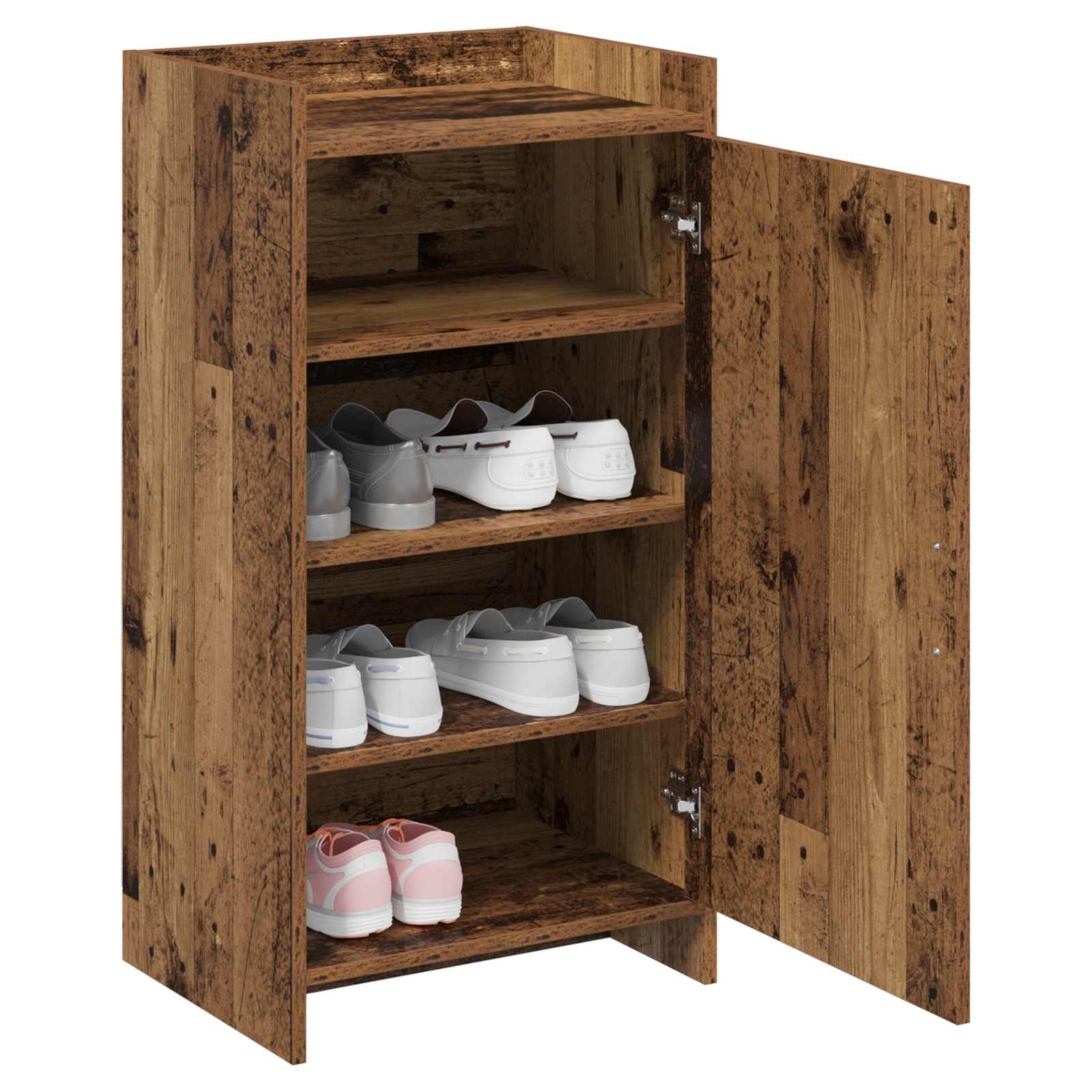 Mobile per scarpe con porta Legno antico 48 x 36 x 92 cm