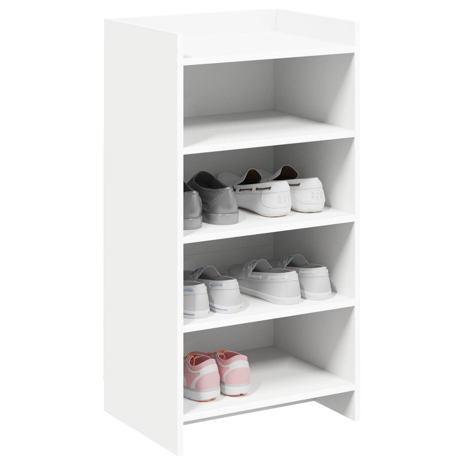 Mobile per scarpe Bianco 48 x 36 x 92 cm Legno ingegnerizzato