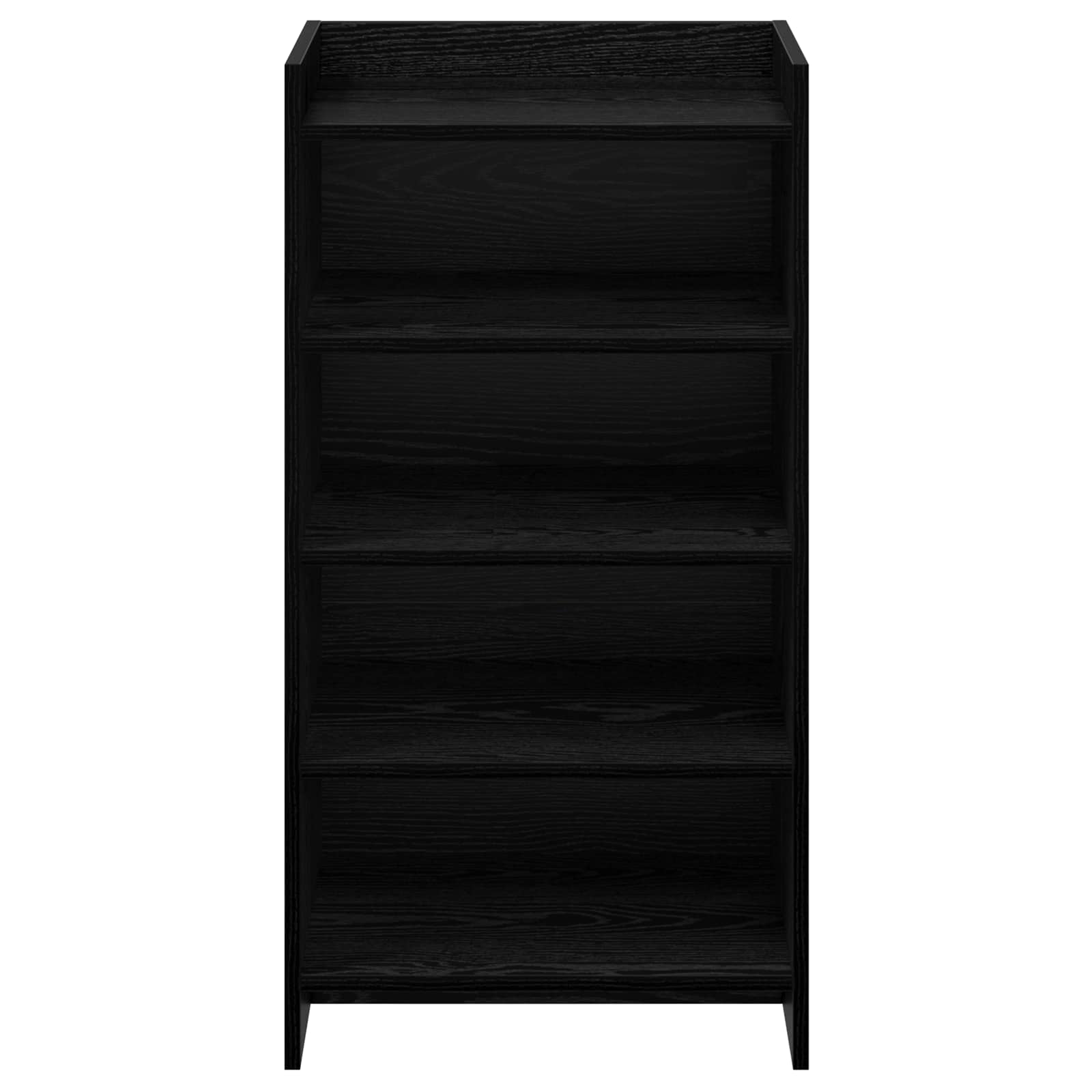 Mobile per scarpe con archiviazione Rovere Nero 48 x 36 x 92 cm