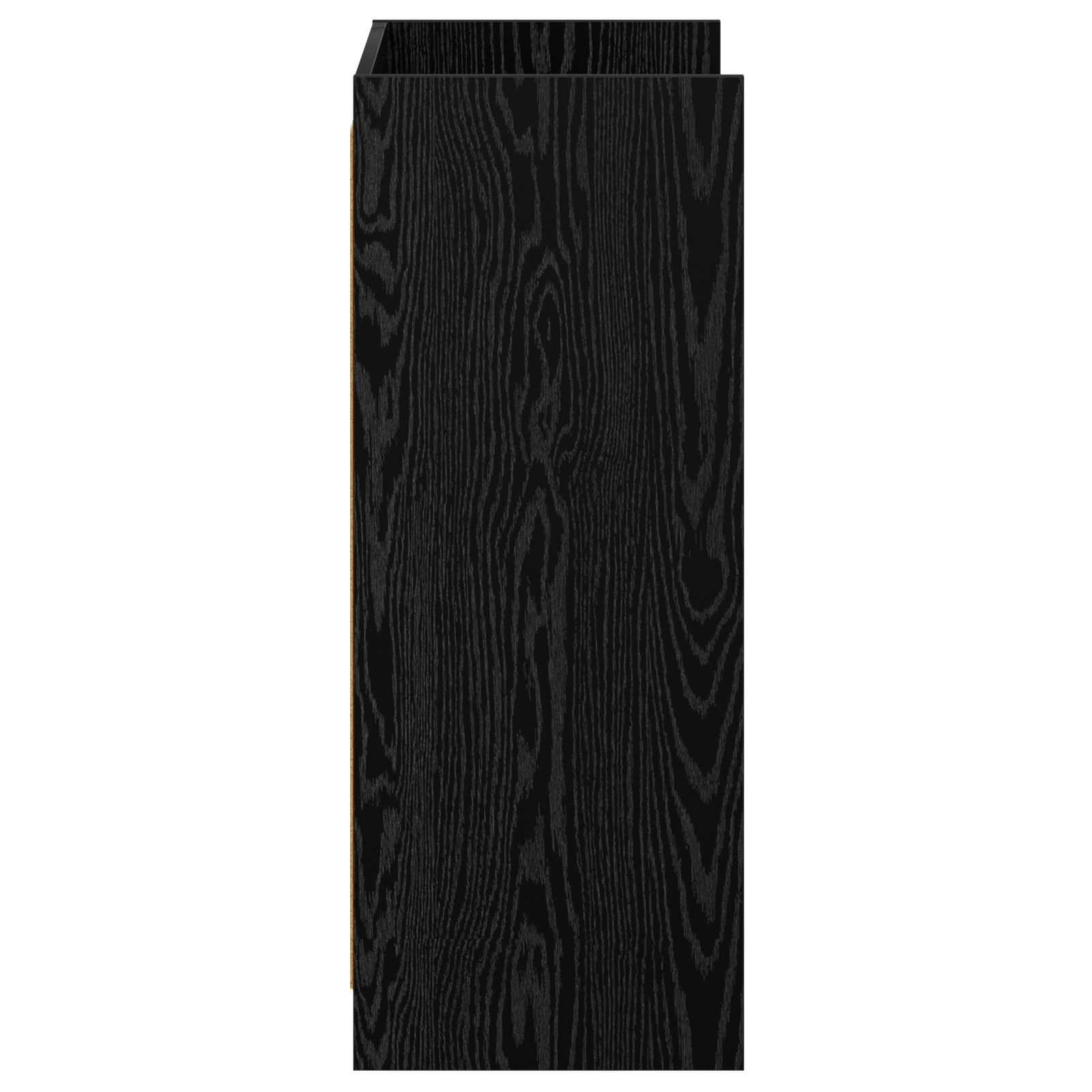 Mobile per scarpe con archiviazione Rovere Nero 48 x 36 x 92 cm