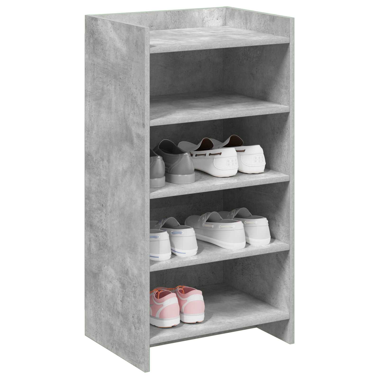 Mobile per scarpe Grigio Cemento 48 x 36 x 92 cm