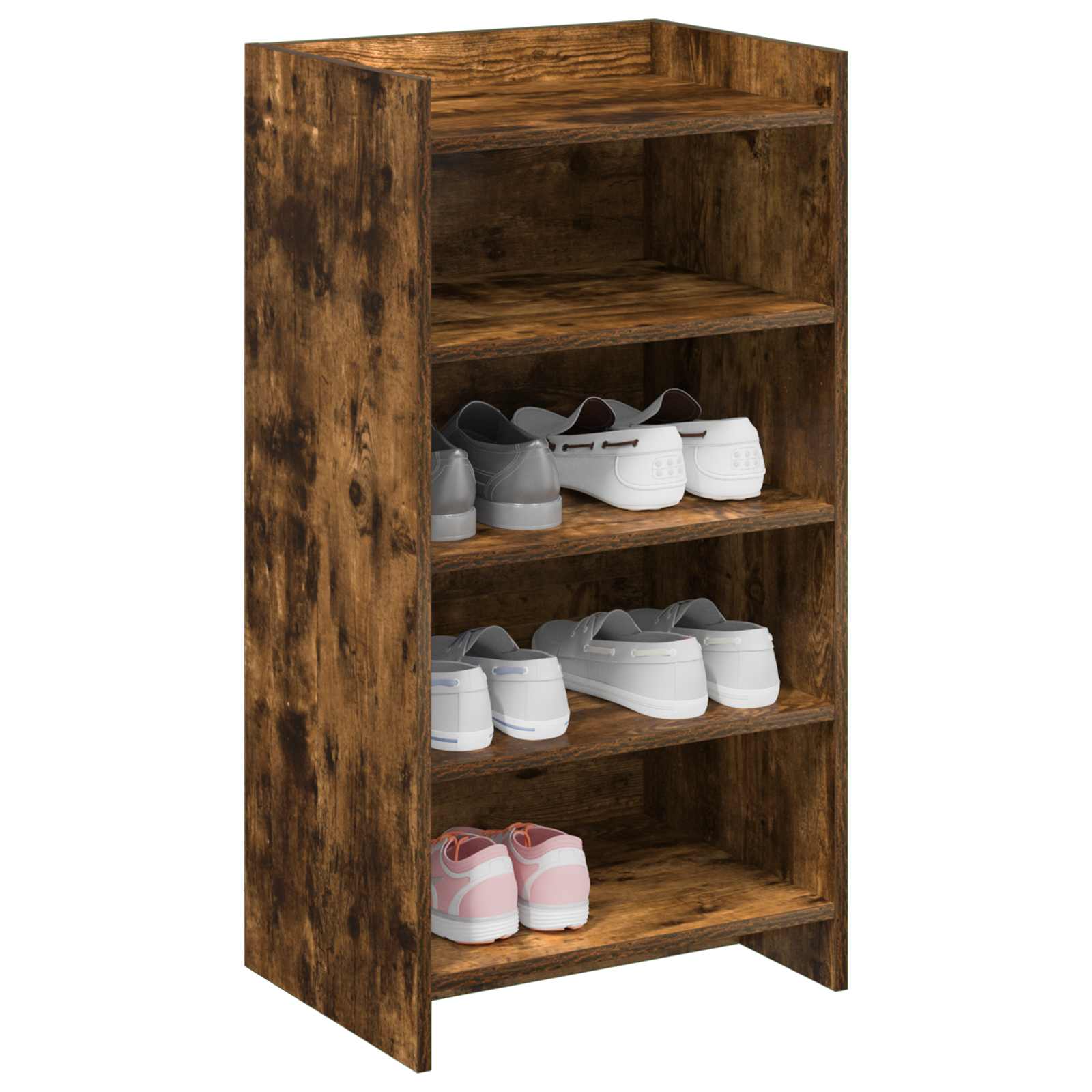 Mobile per scarpe con archiviazione Rovere Fumo 48 x 36 x 92 cm