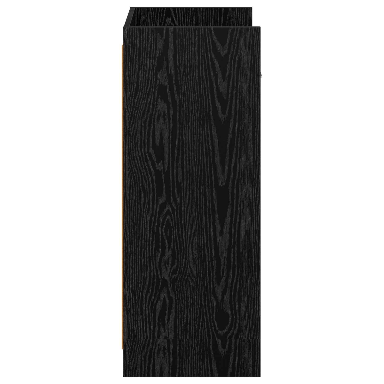 Mobile per scarpe con cassetto Rovere Nero 48 x 36 x 92 cm