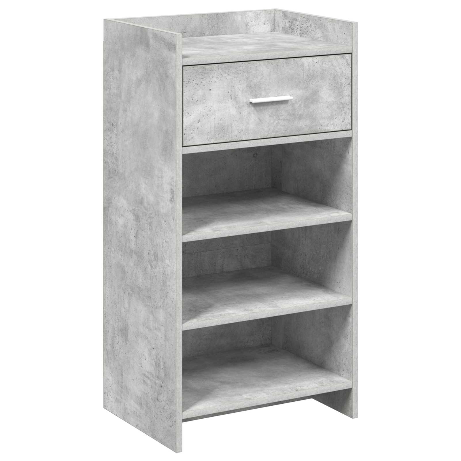 Mobile per scarpe con cassetto Grigio Cemento 48 x 36 x 92 cm