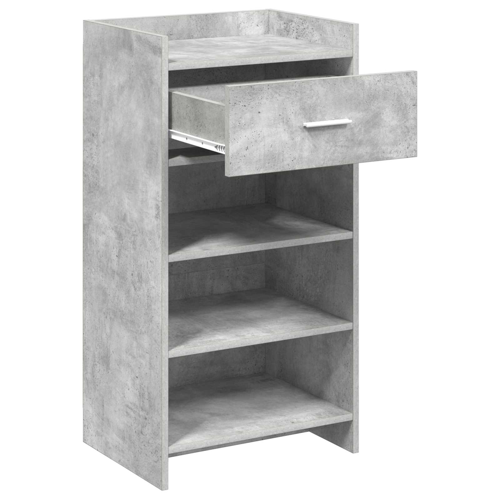 Mobile per scarpe con cassetto Grigio Cemento 48 x 36 x 92 cm