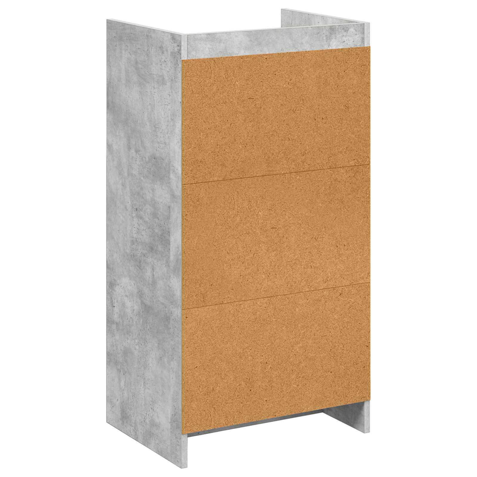 Mobile per scarpe con cassetto Grigio Cemento 48 x 36 x 92 cm