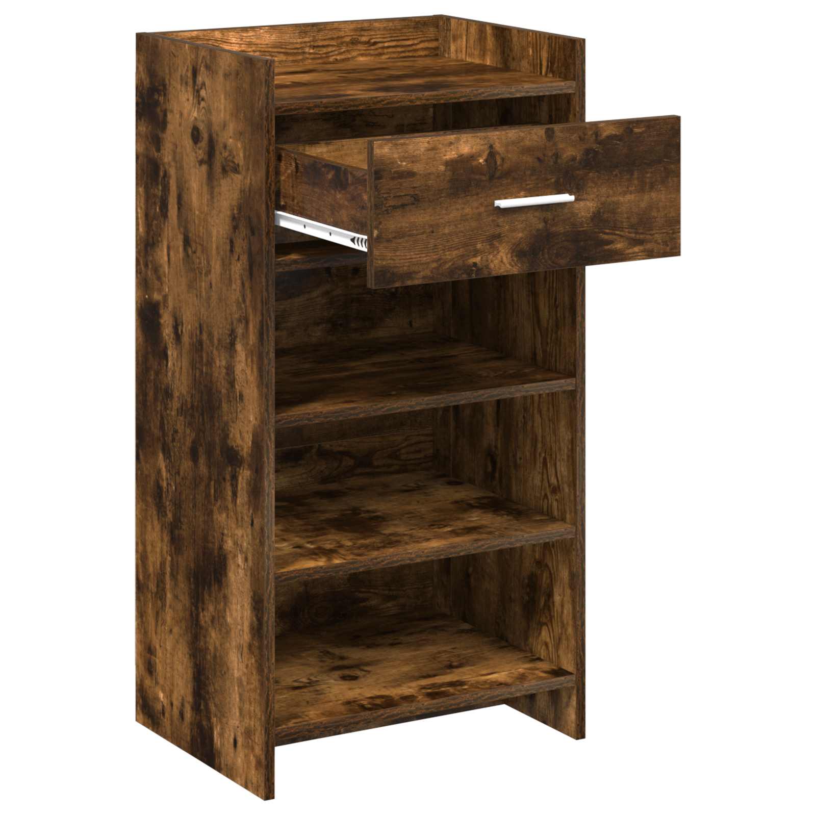 Mobile per scarpe con cassetto Rovere Fumo 48 x 36 x 92 cm