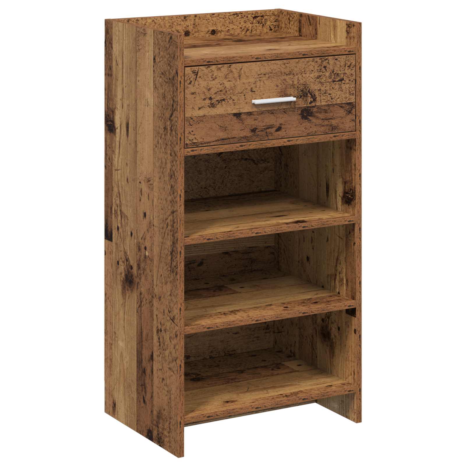 Mobile per scarpe con cassetto Legno antico 48 x 36 x 92 cm