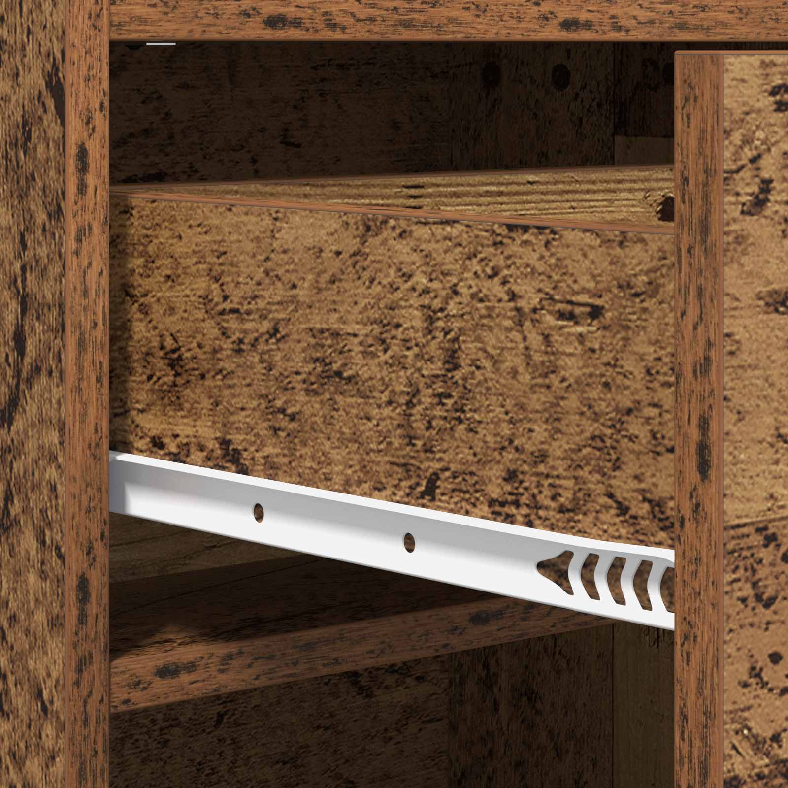 Mobile per scarpe con cassetto Legno antico 48 x 36 x 92 cm