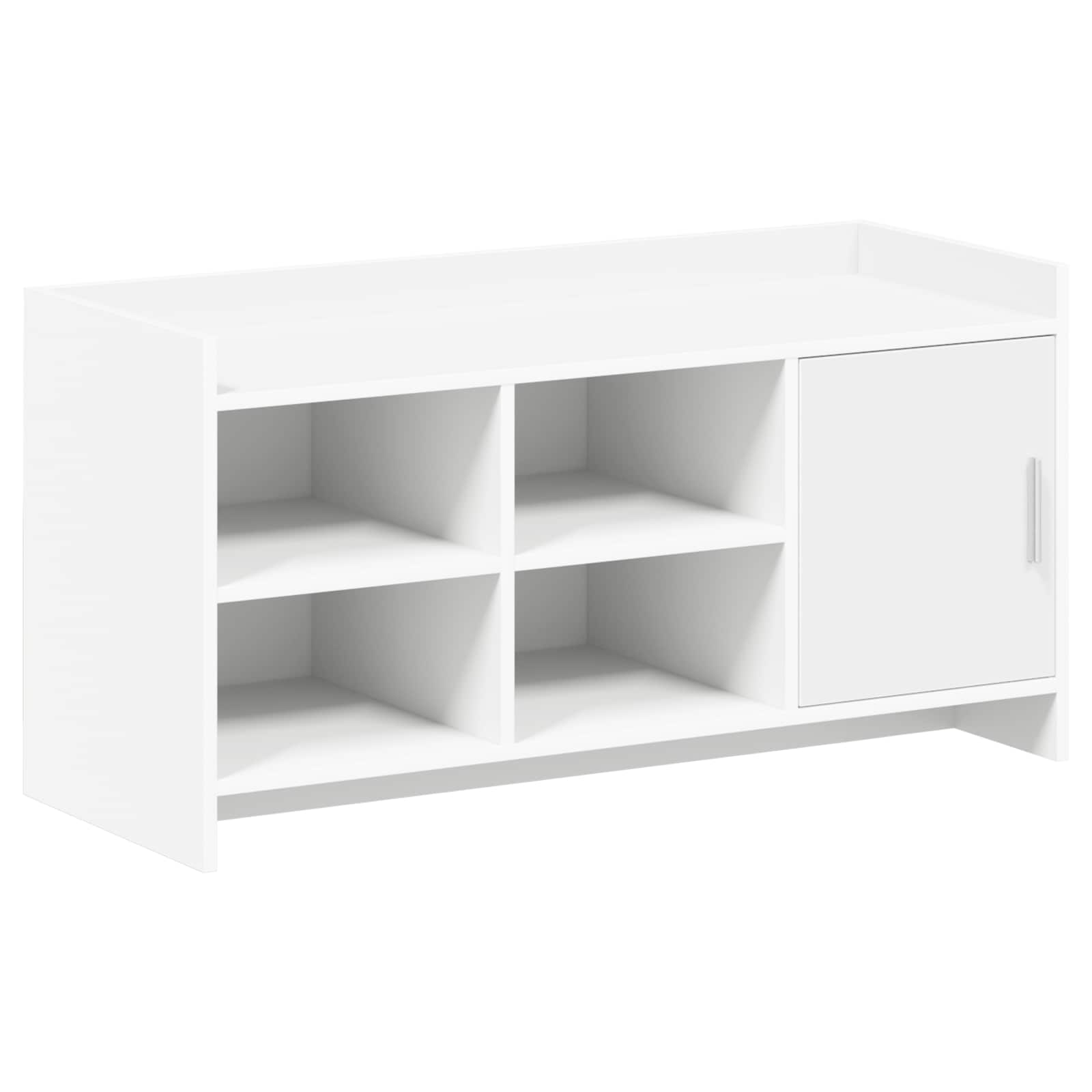 Mobile per scarpe con archiviazione Bianco 100 x 39,5 x 51 cm