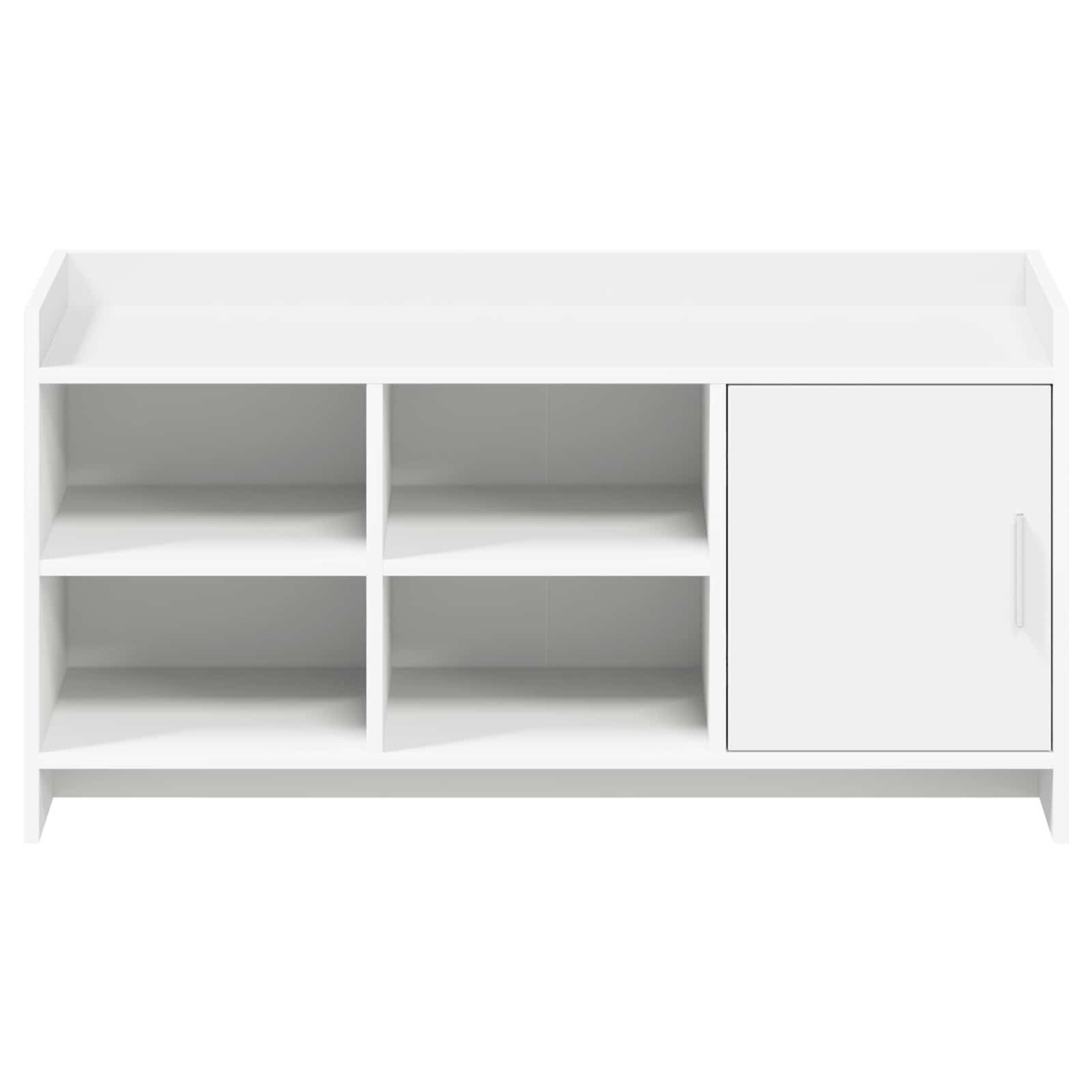 Mobile per scarpe con archiviazione Bianco 100 x 39,5 x 51 cm
