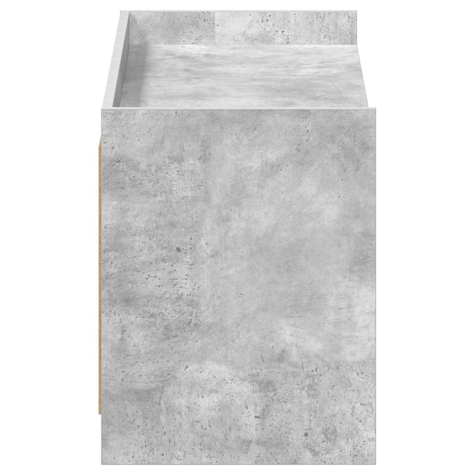Mobile per scarpe con porta Grigio Cemento 100 x 39,5 x 51 cm