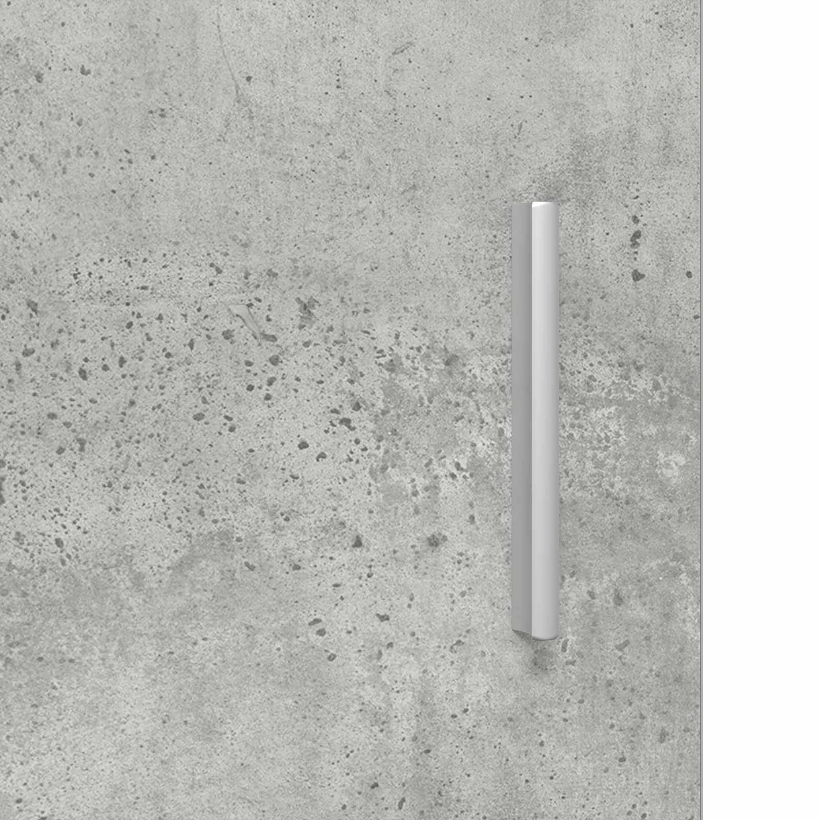 Mobile per scarpe con porta Grigio Cemento 100 x 39,5 x 51 cm