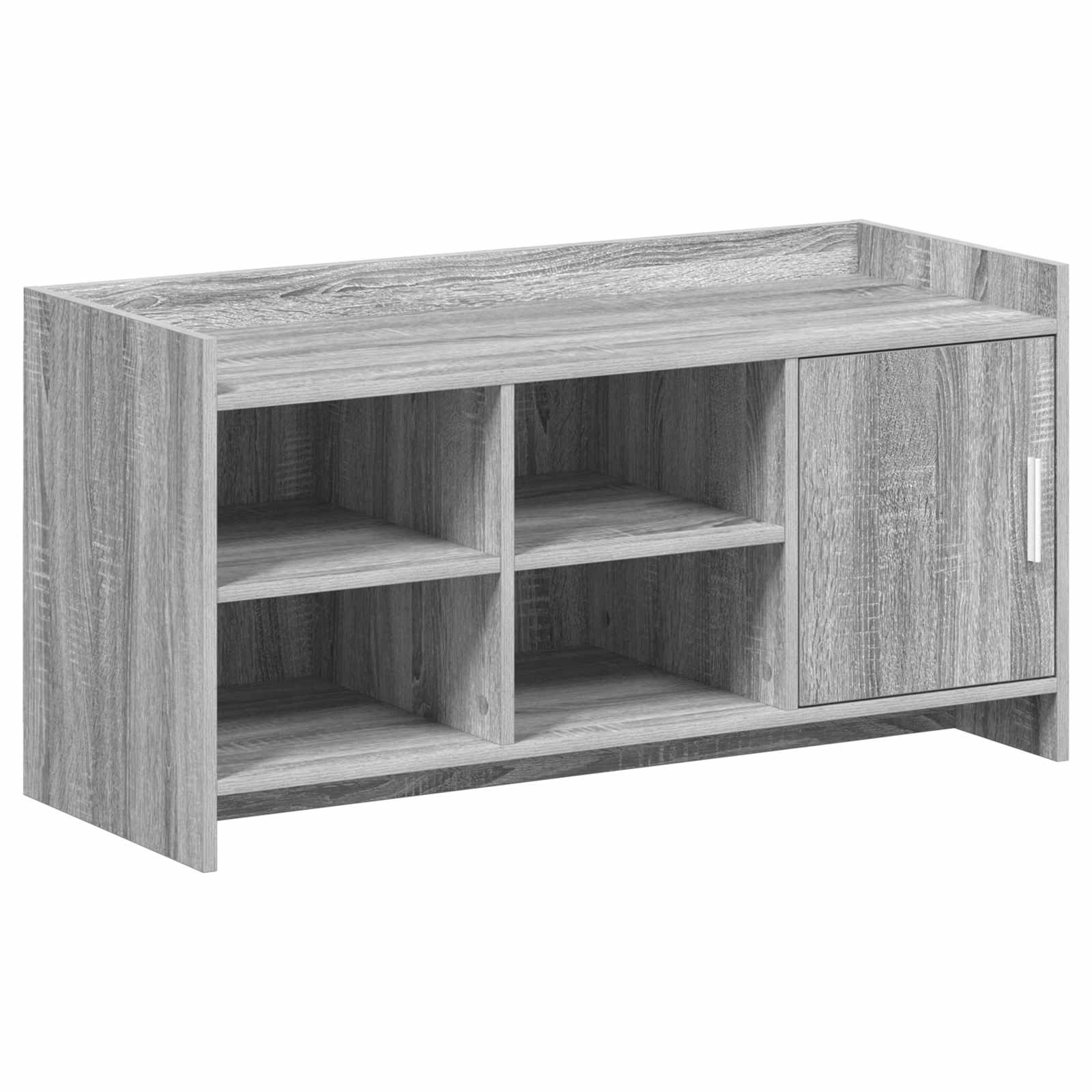 Mobile per scarpe con porta Sonoma grigio 100 x 39,5 x 51 cm