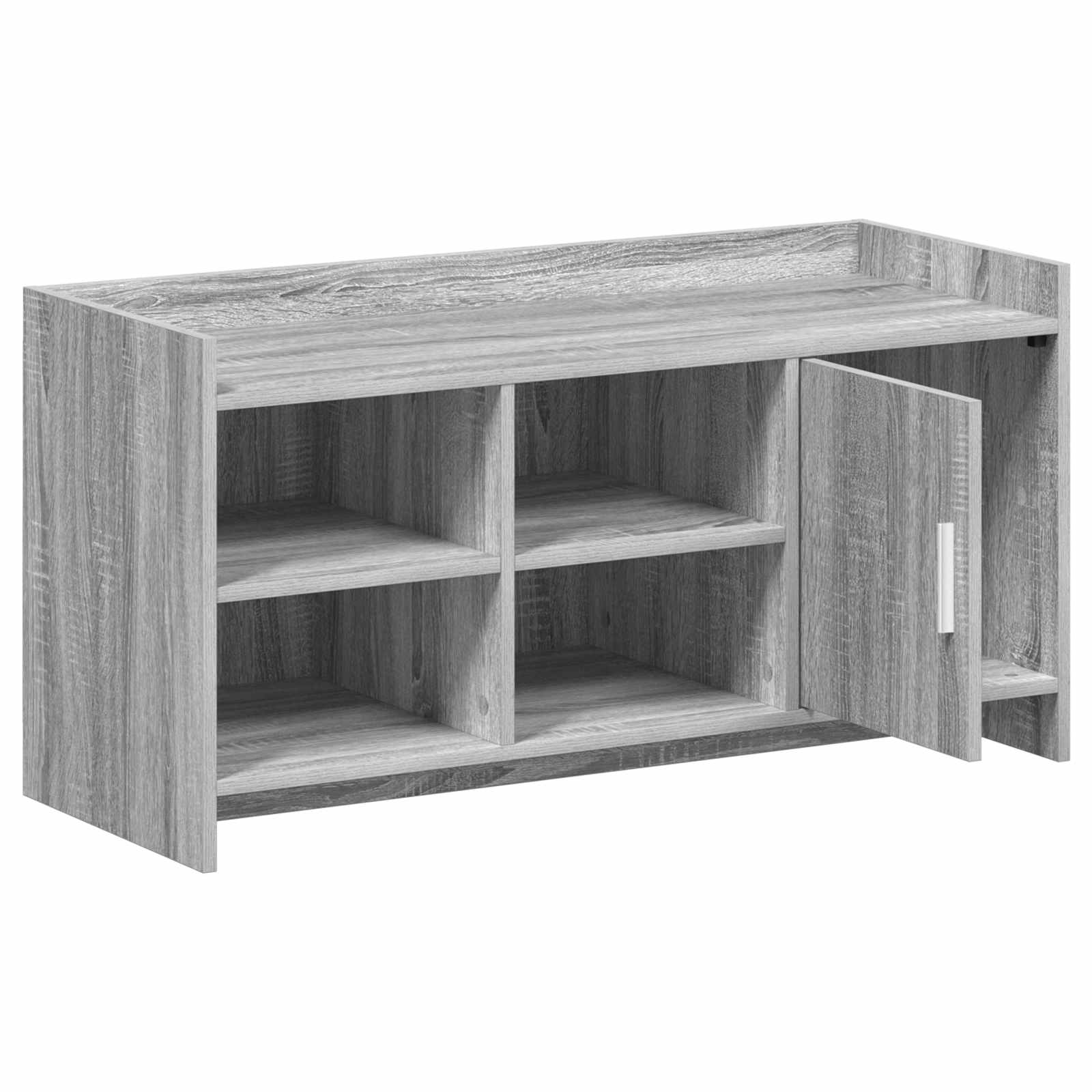 Mobile per scarpe con porta Sonoma grigio 100 x 39,5 x 51 cm