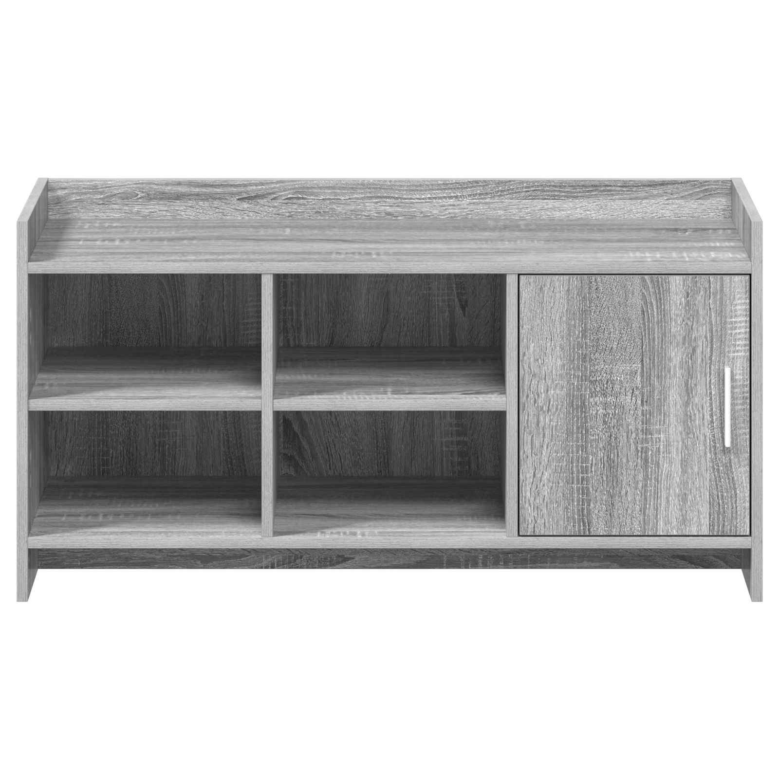 Mobile per scarpe con porta Sonoma grigio 100 x 39,5 x 51 cm