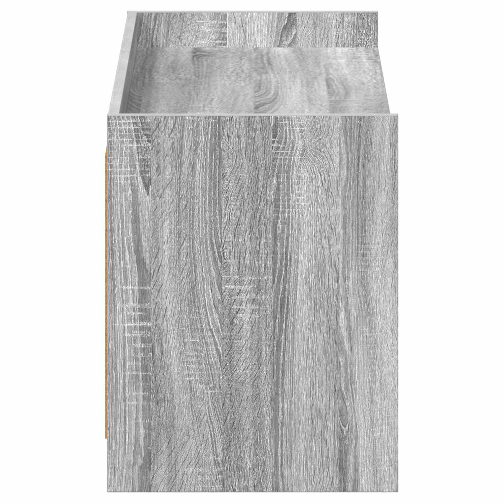 Mobile per scarpe con porta Sonoma grigio 100 x 39,5 x 51 cm