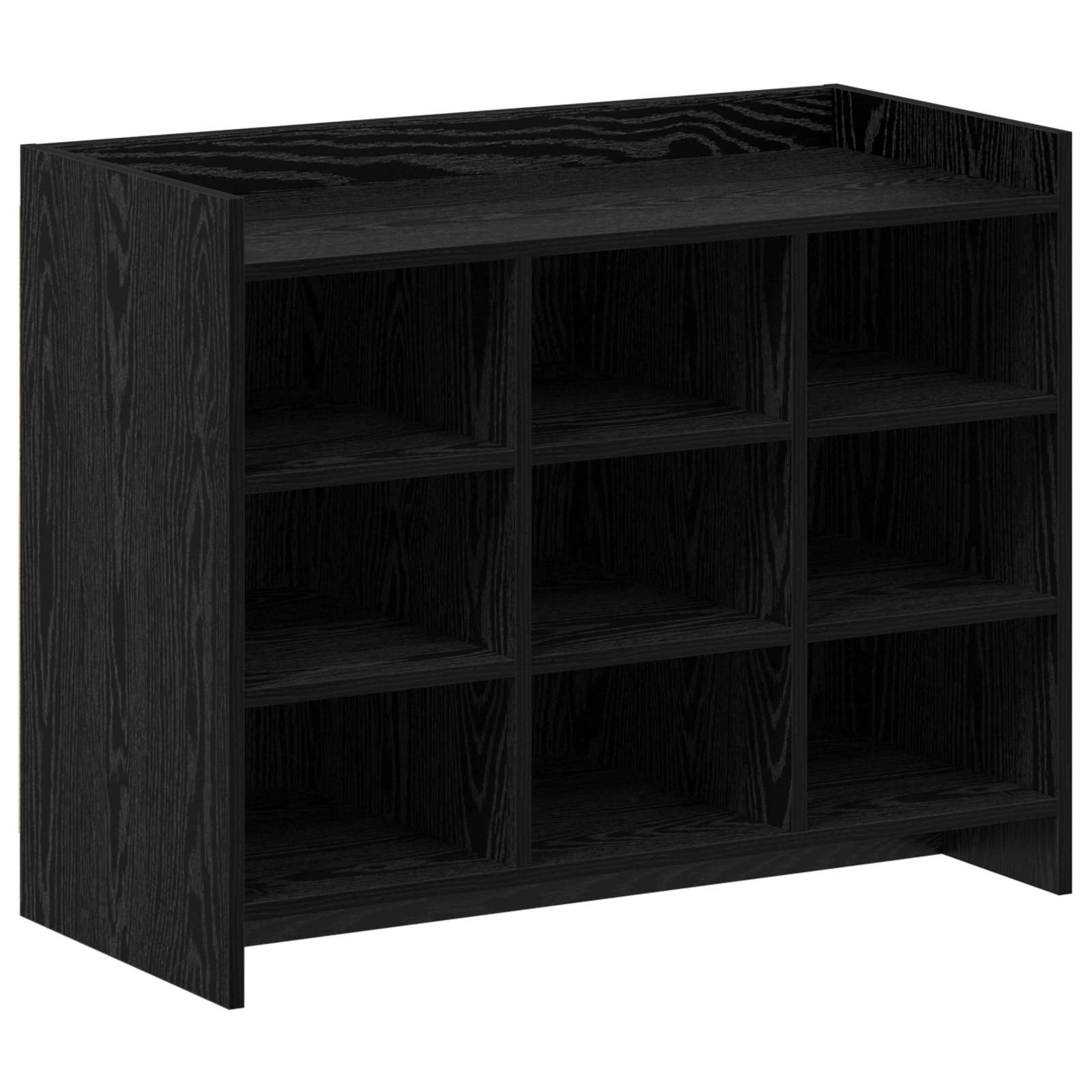 Mobile per scarpe Rovere Nero 85 x 39,5 x 70 cm