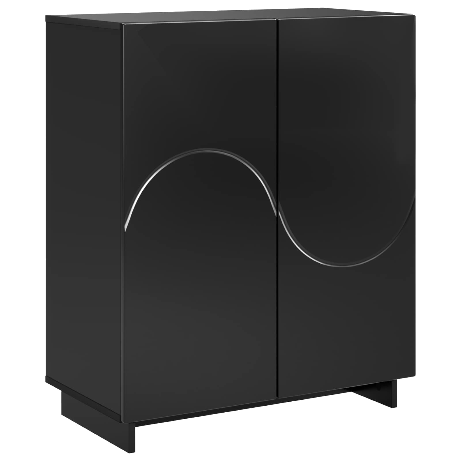Scarpiera 73 x 38 x 87,5 cm Legno ingegnerizzato Nero