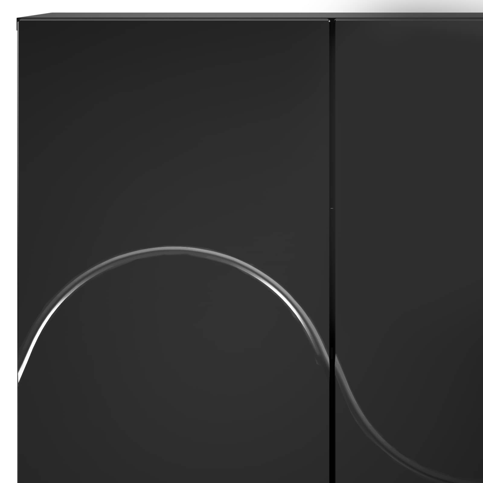 Scarpiera 73 x 38 x 87,5 cm Legno ingegnerizzato Nero