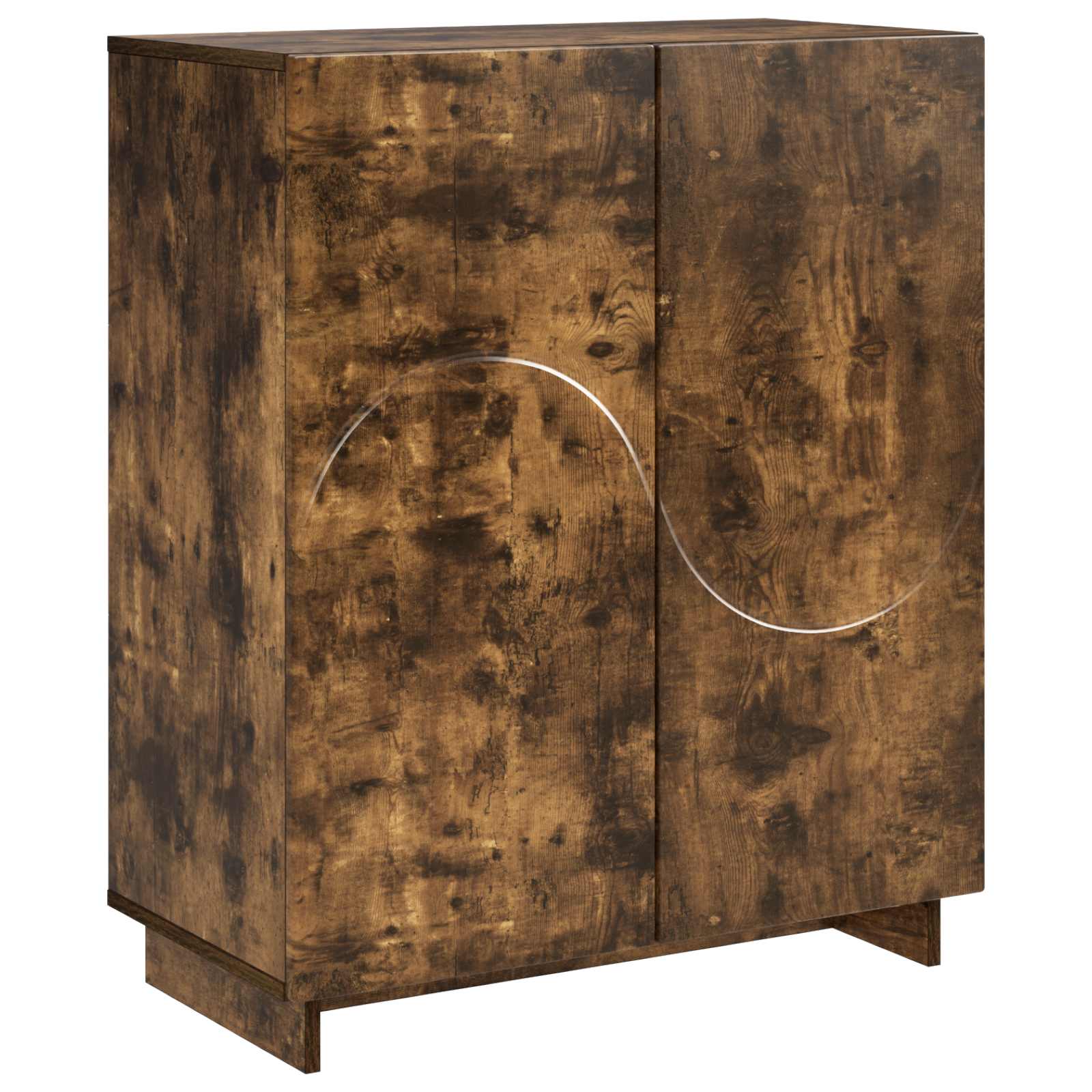 Scarpiera 73 x 38 x 87,5 cm Legno ingegnerizzato Rovere Fumo