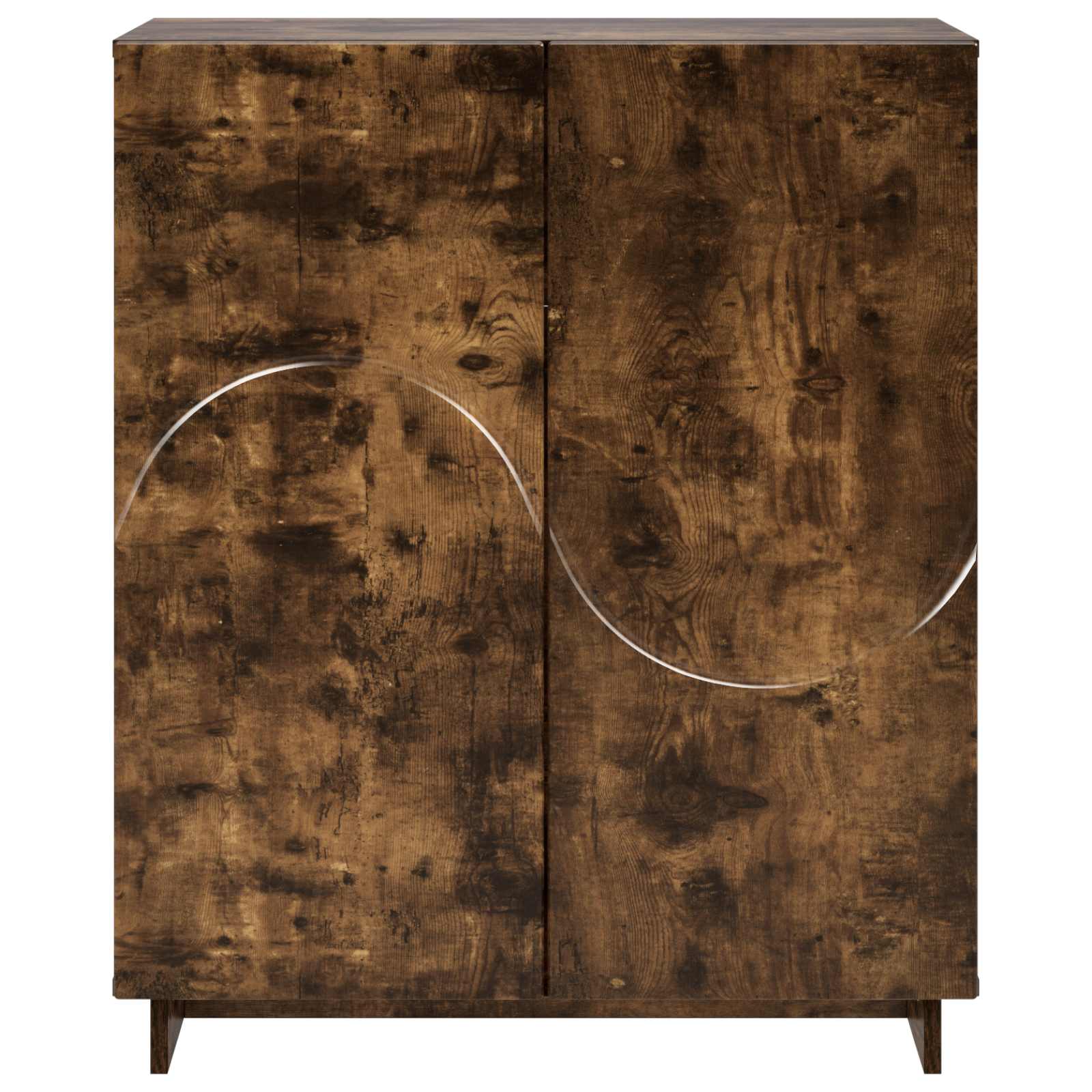 Scarpiera 73 x 38 x 87,5 cm Legno ingegnerizzato Rovere Fumo