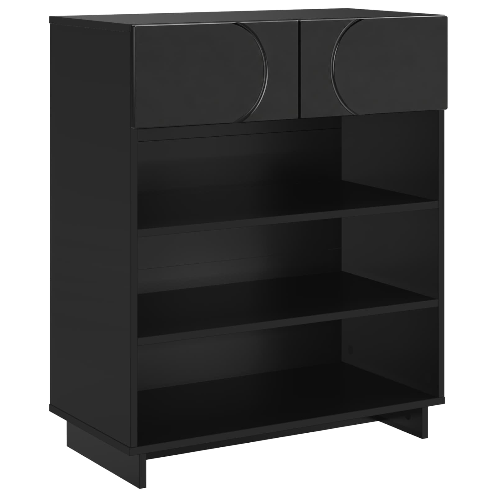 Scarpiera 73 x 38 x 87,5 cm Legno ingegnerizzato Nero