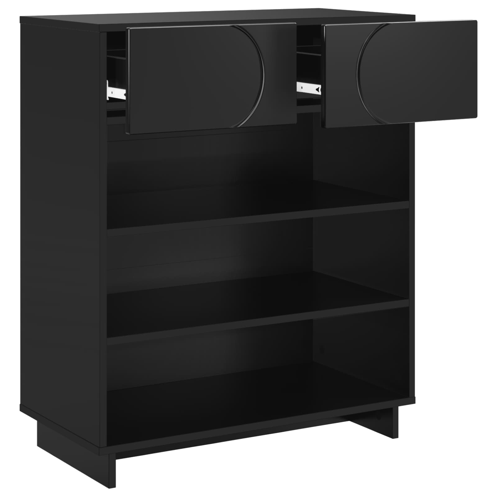 Scarpiera 73 x 38 x 87,5 cm Legno ingegnerizzato Nero
