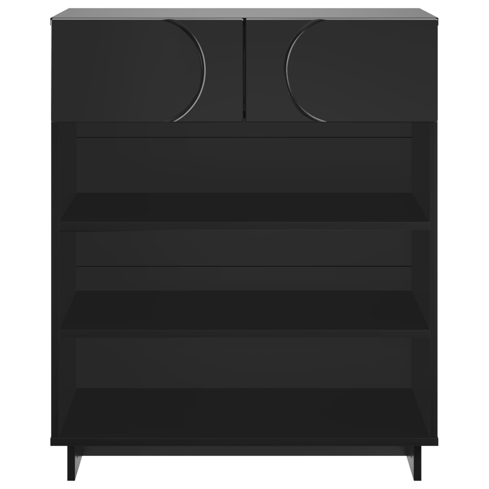 Scarpiera 73 x 38 x 87,5 cm Legno ingegnerizzato Nero
