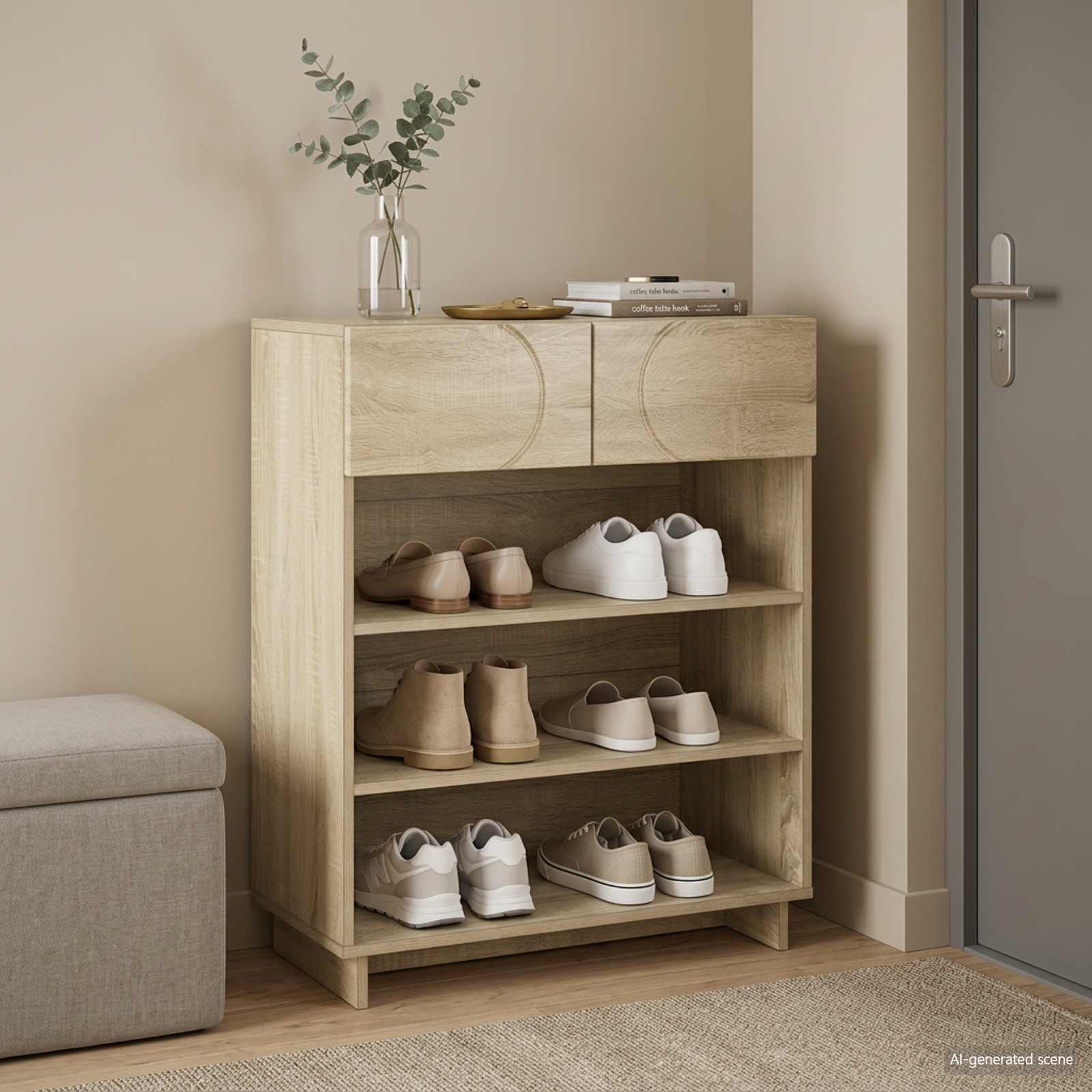 Scarpiera 73 x 38 x 87,5 cm Legno ingegnerizzato Rovere Sonoma