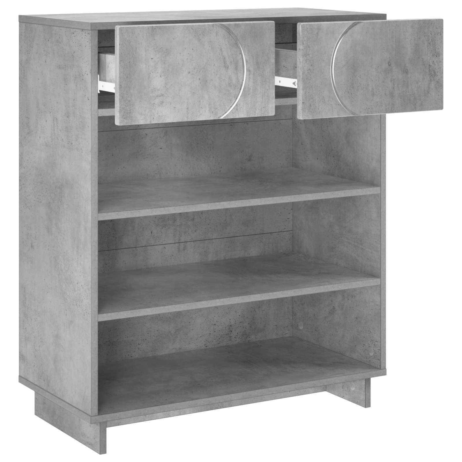 Scarpiera 73 x 38 x 87,5 cm Legno ingegnerizzato Grigio Cemento