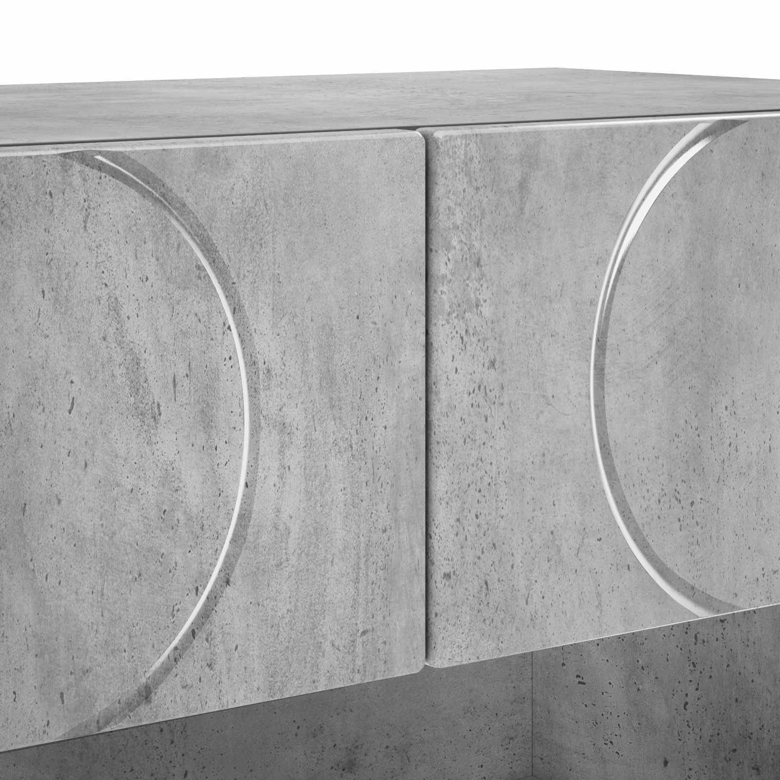 Scarpiera 73 x 38 x 87,5 cm Legno ingegnerizzato Grigio Cemento