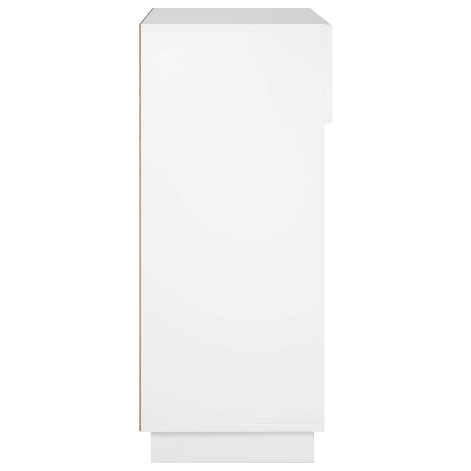 Scarpiera 73 x 38 x 87,5 cm Legno ingegnerizzato Bianco Lucido