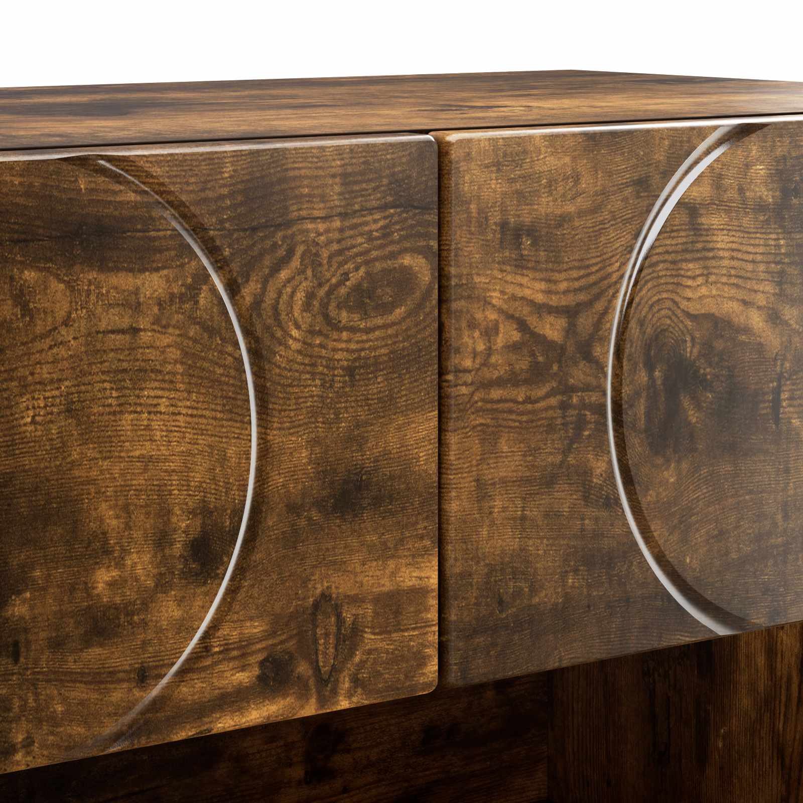Scarpiera 73 x 38 x 87,5 cm Legno ingegnerizzato Rovere Fumo