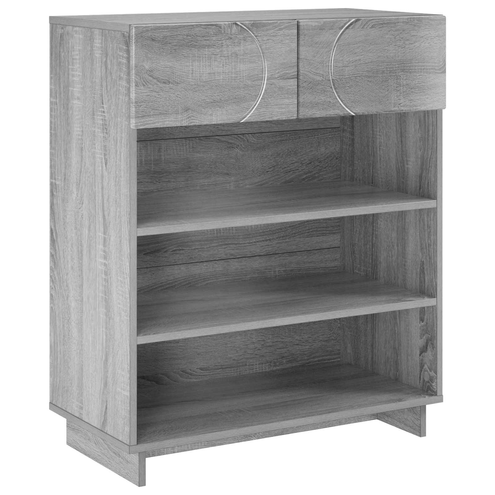 Scarpiera 73 x 38 x 87,5 cm Legno ingegnerizzato Sonoma grigio