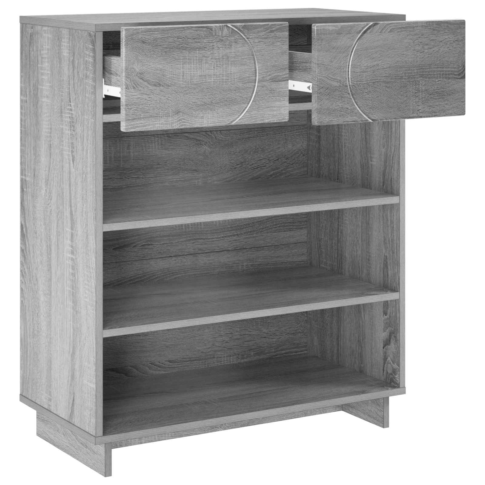 Scarpiera 73 x 38 x 87,5 cm Legno ingegnerizzato Sonoma grigio