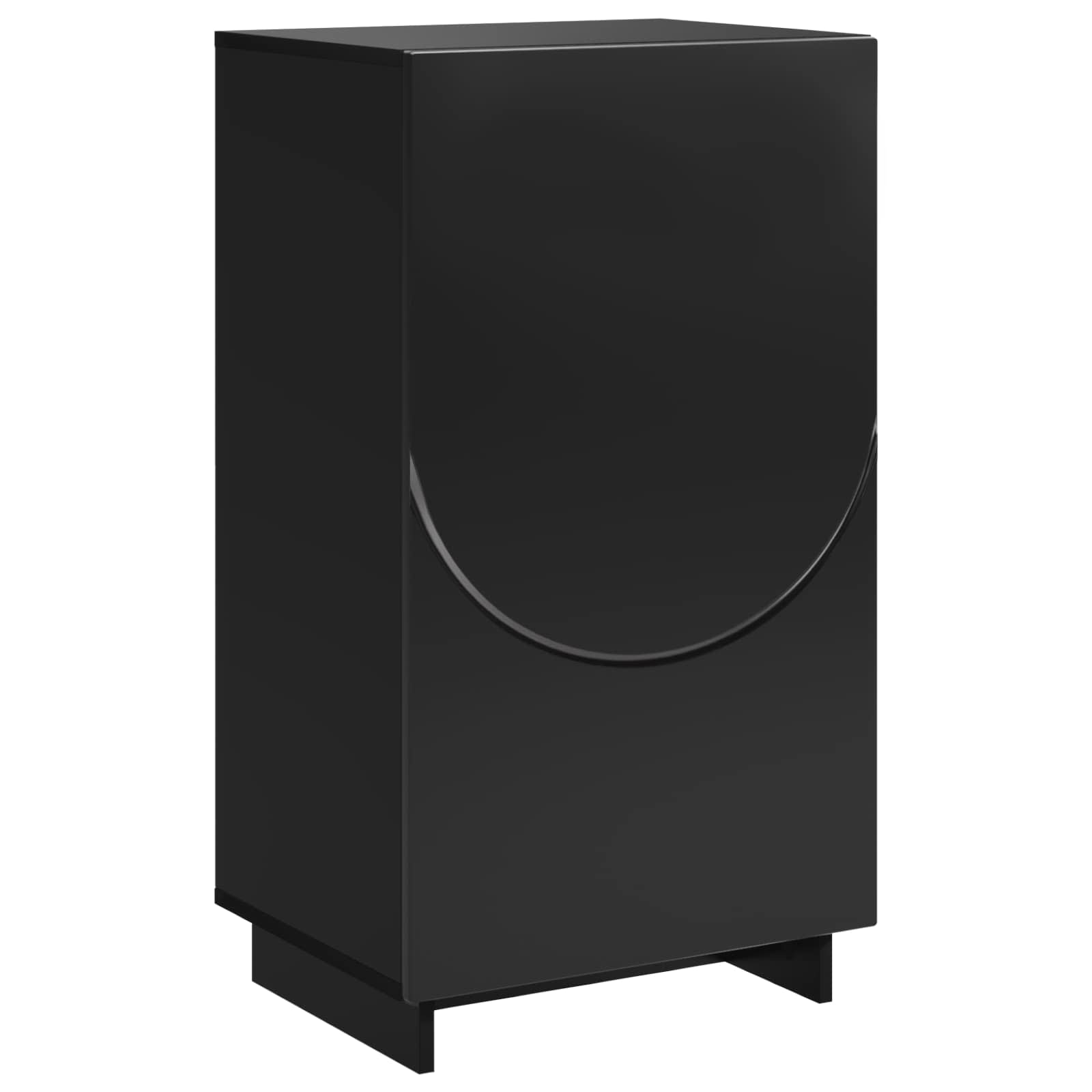 Scarpiera 48 x 38 x 87,5 cm Legno multistrato Nero