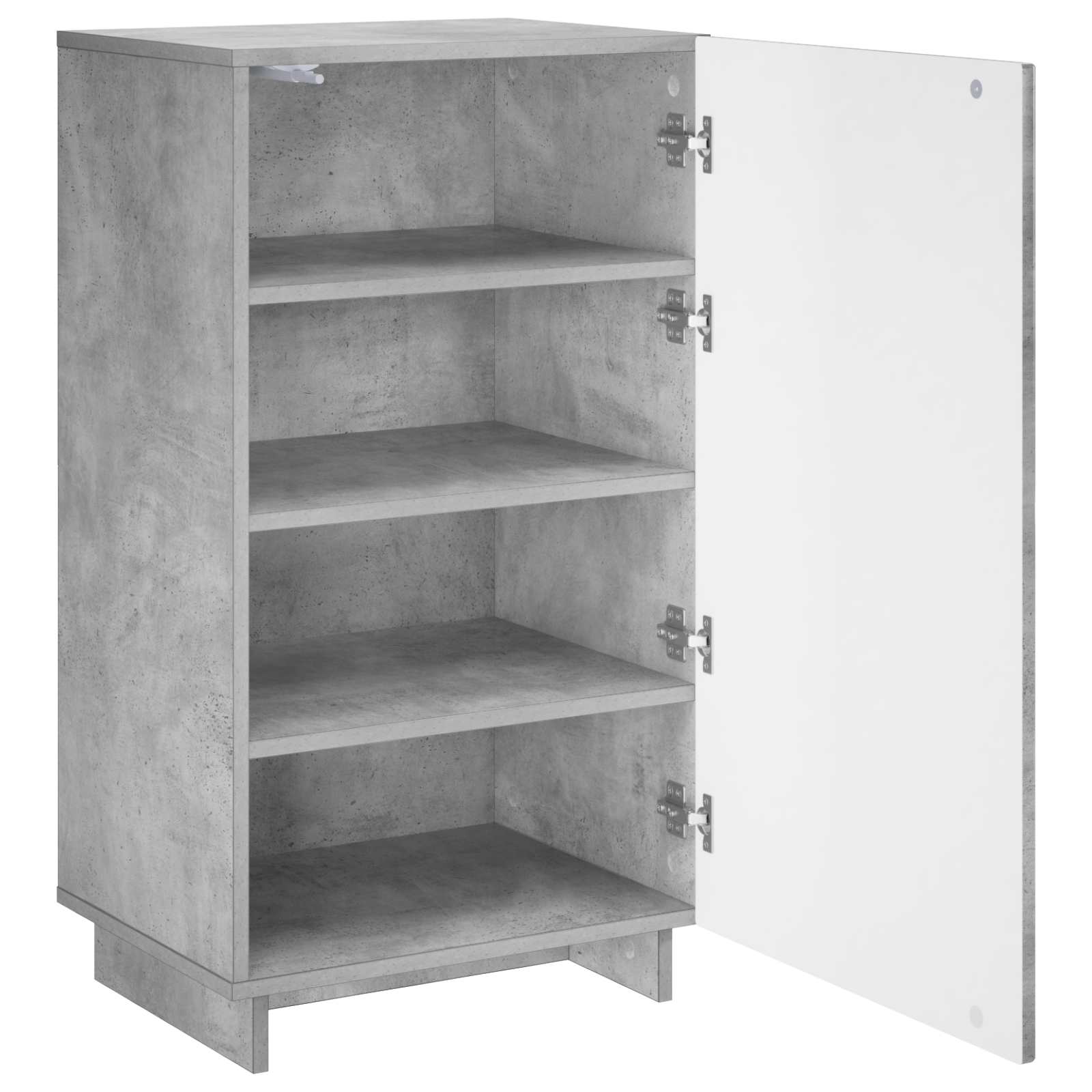 Scarpiera 48 x 38 x 87,5 cm Legno multistrato Grigio Cemento