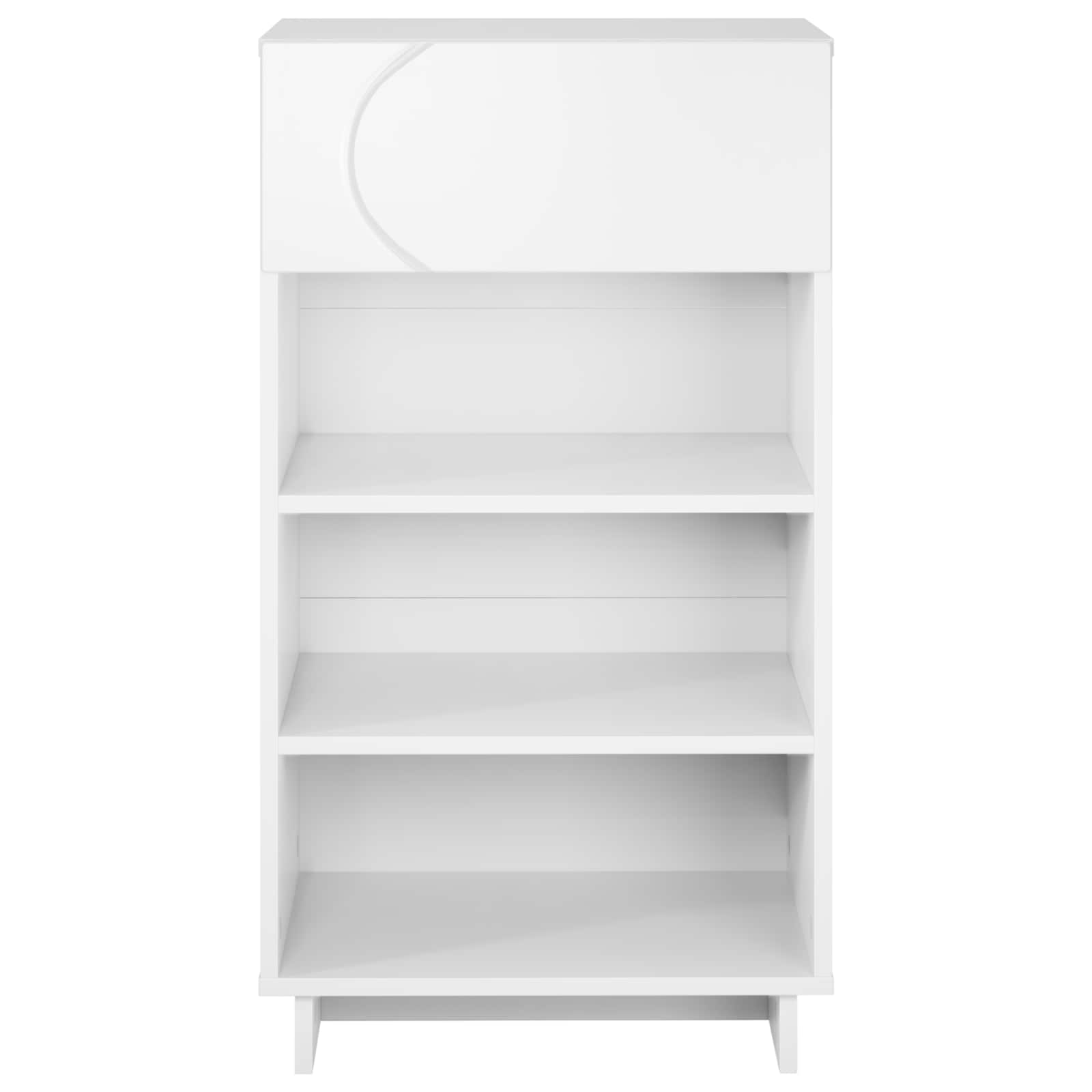 Scarpiera 48 x 38 x 87,5 cm Legno ingegnerizzato Bianco
