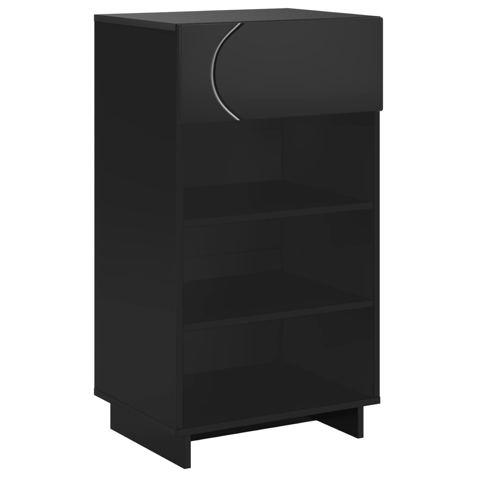 Scarpiera 48 x 38 x 87,5 cm Legno ingegnerizzato Nero