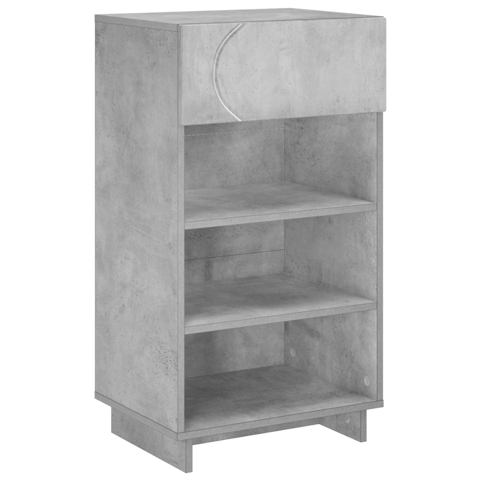 Scarpiera 48 x 38 x 87,5 cm Legno ingegnerizzato Grigio Cemento